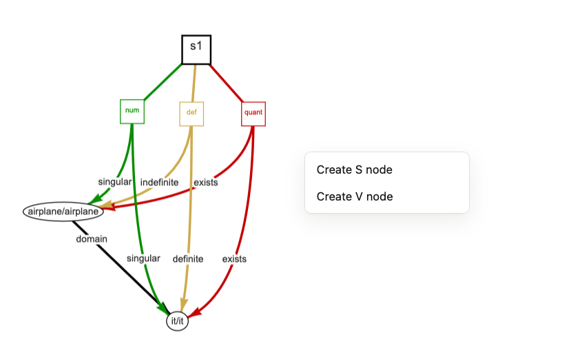 Create-node menu on right-click of empty canvas